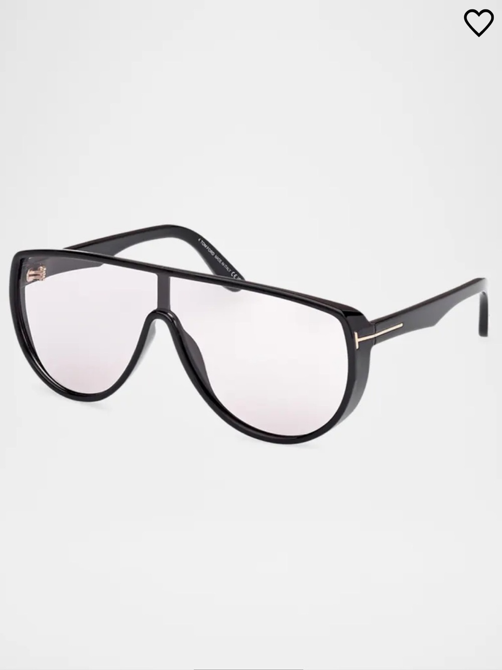 Tom Ford Achilles Shield Photochromic Sunglasses Black